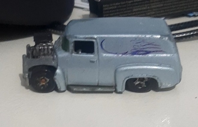 Custom 56 Ford F 100 (2nd Color Zamac) Heat Fleet Walmart Exclusive