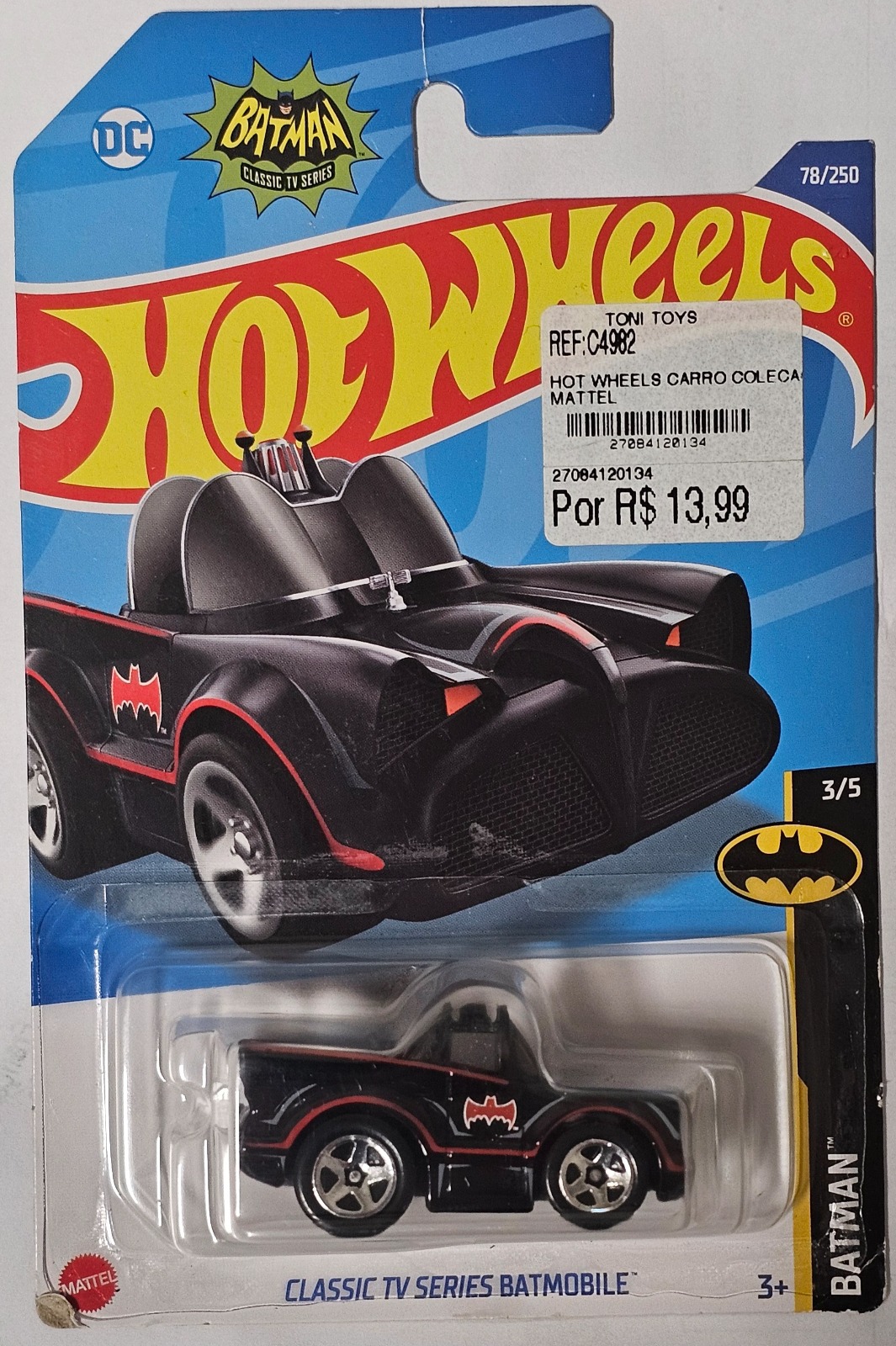Classic TV Series Batmobile Toon (Black)